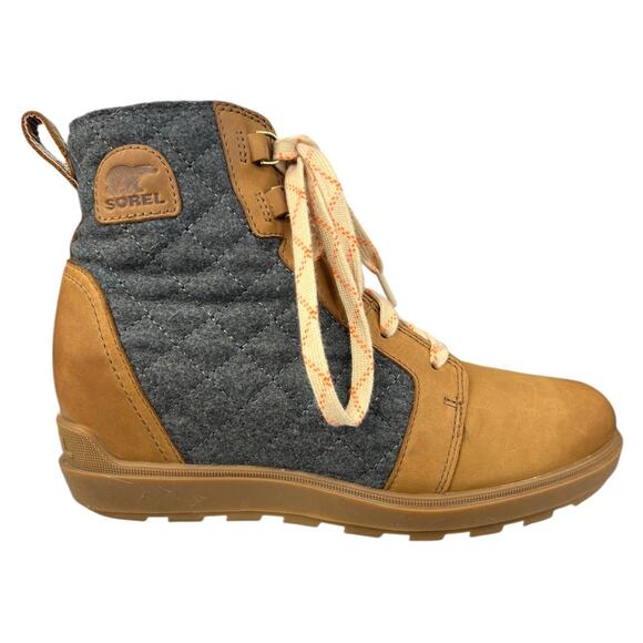 Sorel Women’s Evie II Brown Lace Up Ankle Boot Size US 8.5 - Picture 1 of 10